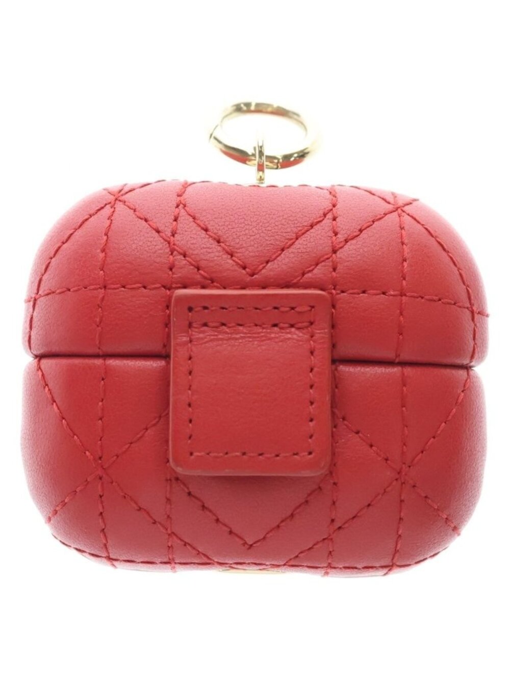 Dior Lady Dior Leather Air Pods Pro Case Red Handbag